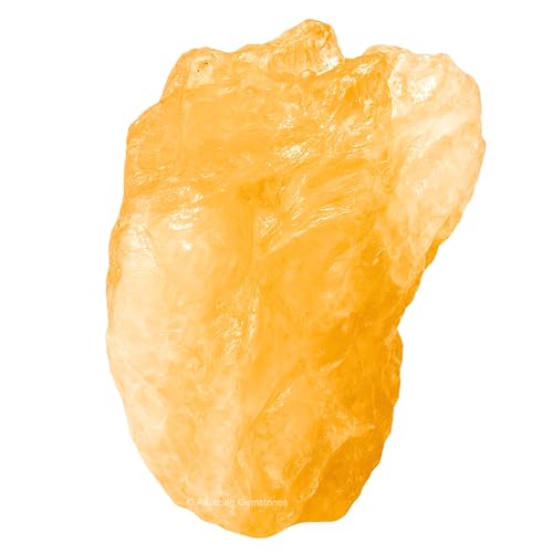 Amazing Gemstone Citrine Raw Crystals and Healing Stones, Natural Rocks For Tumbling - DIY Raw Stones And Crystals (1 Piece)