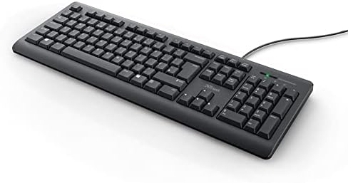 Trust 24095 Taro Wired Keyboard, Qwerty UK Layout, Quiet Keys, Full-Size Keyboard, Spill-Resistant, 1.8 m Cable, USB Plug and Play, Keyboard for PC, Laptop, Mac - Black