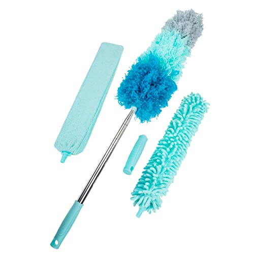 FOMIYES Multipurpose Cleaning Brush Set Telescopic Handle Household Dust Cleaner Ash Sweeping Tool for Easy Cleaning