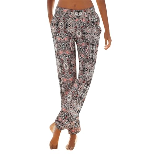 Pantalon de plage femme long avec poches pour un vêtement d'été pratique