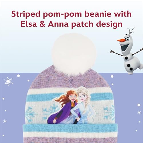 Disney girls Winter Hat With Knit Mittens Set and Insulated Ski Ages 2-4 Or Frozen Knit Gloves and Glove Set, Age 4-73