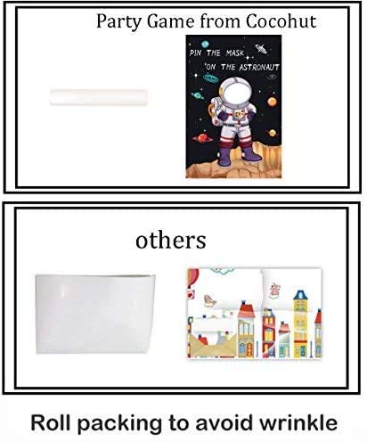 Pin The Mask On The Astronaut Game - Kids Solar System/Outer Space Birthday Party Supplies Decorations #TOP4