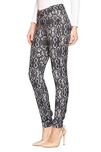 YELETE Women's Basic Five Pocket Stretch Jegging Tights Pants2