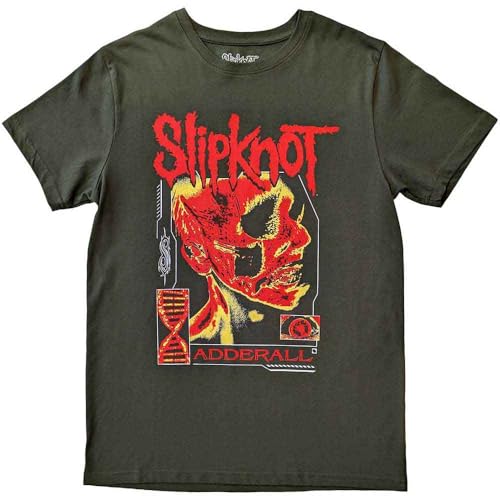 Slipknot T Shirt Zombie Band Logo Nouveau Officiel Unisex Vert Size XXL