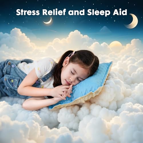 Image of Bmag Sensory Vibrating Pillow for Autistic Kids and Adults,13 inch x 13 inch Sensory Toy Gift with Textured Therapy Stimulation Bumps Relief Stress Item for Toddler - Blue and Yellow