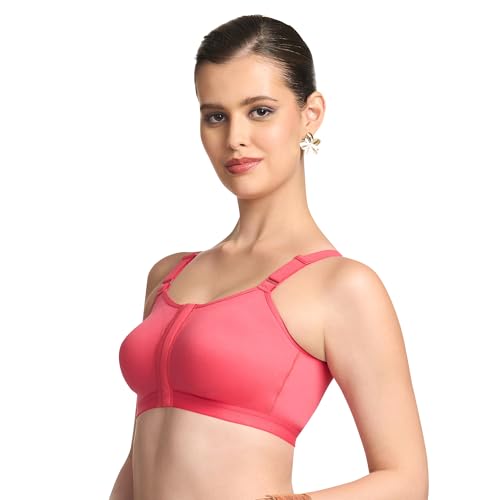 Image of TRYLO Cotton Riza Women's Non-Padded Non-Wired,Full Coverage,Seamless Front Open Bra