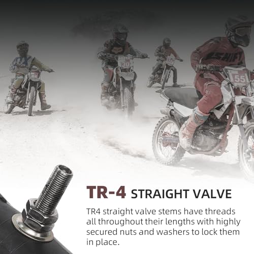 (2-Pack) 2.50/2.75-17&rdquo;（70/100-17） Motorcycle Inner Tubes - Compatible with Honda, Coolster, TaoTao, 110cc, 125cc, and 140cc, Dirt Bikes, Moped, and Scooters and More