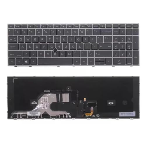 Clavier HP ZBook Fury 15 G7 noir à touches silencieuses US