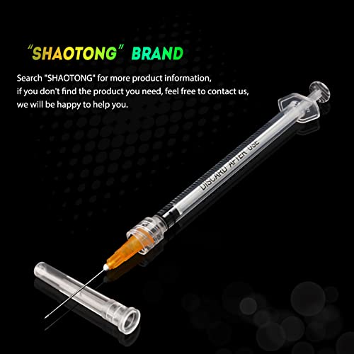 Image of 1ml Syringe 25G 1 inch Luer Lock Needle Lab Disposable Sample Syringes, 20 Pack