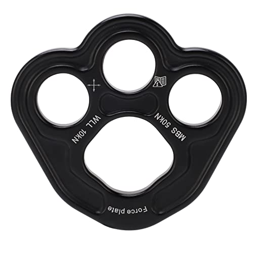 Rigging Plate 3 Holes Aluminum Multi Anchor Plate for Rock Climbing Space 50KN Weight Bearing Uniform Force Climbing Gear Outdoor