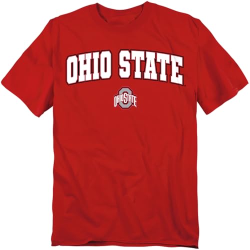 LOGOVISION Ohio State University Arch Logo Unisex Adult T Shirt Red Large