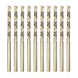 Meccion HSS Metallbohrer Professional Geschliffen Kobalt 10pcs 3.0mm Spiralbohrer fur Edelstahl und Metall