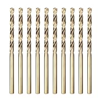 Meccion HSS Metallbohrer Professional Geschliffen Kobalt 10pcs 3.0mm Spiralbohrer fur Edelstahl und Metall