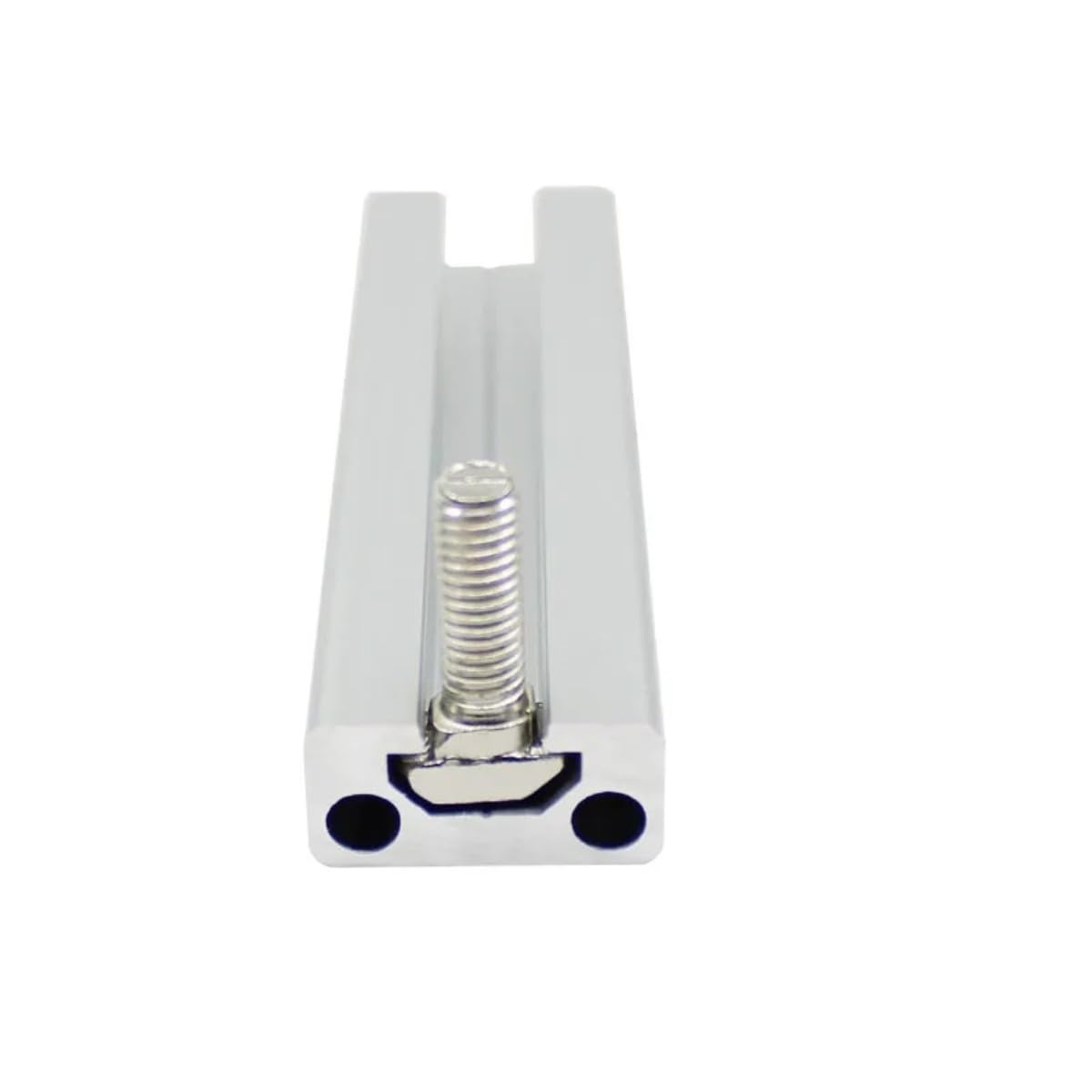 GTPBAO 2 pezzi 1020 Profilo in alluminio anodizzato Standard europeo 10x20mm Guide di estrusione lineare for rack Staffa for telaio for armadio Binario estruso(550mm long)