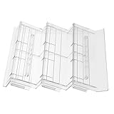 frigo espositore verticale usato Supporti trasparenti per esposizione: l'organizzatore per alimenti da supermercato si adatta perfettamente alle unità di esposizione refrigerate per alimenti, mantenendo efficacemente il flusso d'aria per mantenere frutta, torte e altri articoli al massimo della freschezza, supporti per esposizione refrigerata, supporto per organizzatore da tavolo