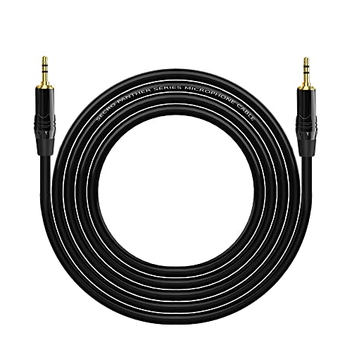 Image of SeCro Panther Series - 3.5mm Stereo Male to Male Premium Audio Cable with Zinc Alloy Housing Compatible for Mobile, Laptop, Home Theater Devices, Amplifiers etc. (5 Meter)