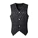 Produktbild Dasongff Herren Gothic Mittelalter Weste Sakko Vintage Frack Jacke Retro Gothic Victorian Steampunk Coat Uniform Party Kostüm Vampir Cosplay Verkleidung Viktorianisch Vest