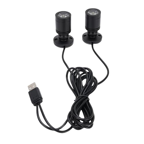 Jiawu Mini Faros para el Gabinete de Exhibición, Iluminación Brillante, Tamaño Compacto, Ideal para Iluminación de Pared, que Consiste en Aleación de Aluminio