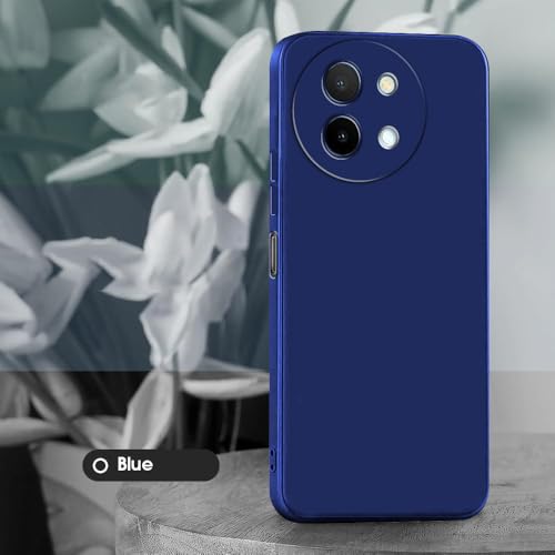 Image of Back Cover for Vivo Y38 5G / Y58 5G | Full Camera Protection | Premium Liquid Silicon Case | Flexible Bumper Case for Vivo Y38 5G / Y58 5G (Dark Blue)