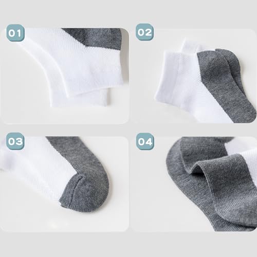 Boys Girls Ankle Socks Thin Color Block Mesh Cotton 1-12 Years4