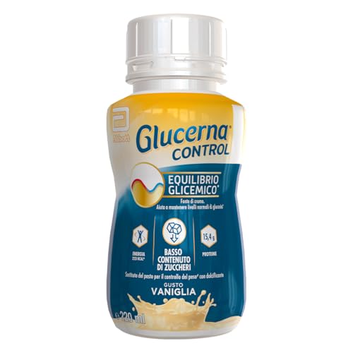 Abbott Nutrition Glucerna Control, Pasto sostitutivo per il controllo del peso, equilibrio glicemico, Confezione 4x220 ml, Gusto Vaniglia - 2