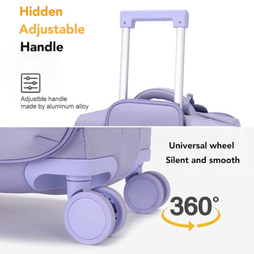 Luggage With Phone Charger Spinner Wheel Lightweight Luggage Large Capacity 20 inch and 24 inch suitcases (Black, Check-In 24-Inch)4