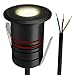Produktbild SSC-LUXon JAVO Bodeneinbaustrahler Aussen 230V Mini Boden Spots LED warmweiß - Boden Einbauleuchte Outdoor IP67 schwarz Ø 47mm