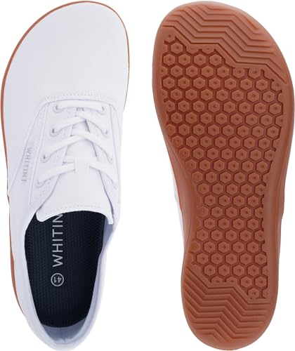 Image of WHITIN Men's Wide Canvas Barefoot Sneakers | Zero Drop Sole | Minimalist Footwear