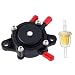 HIPA Fuel Pump + Fuel Filter for John Deere L105 L107 L108 L111 L118 L120 L130 LT166 LT180 LT190 LTR166 LTR180 LX277 LX280 LX288 Riding Lawn Mower