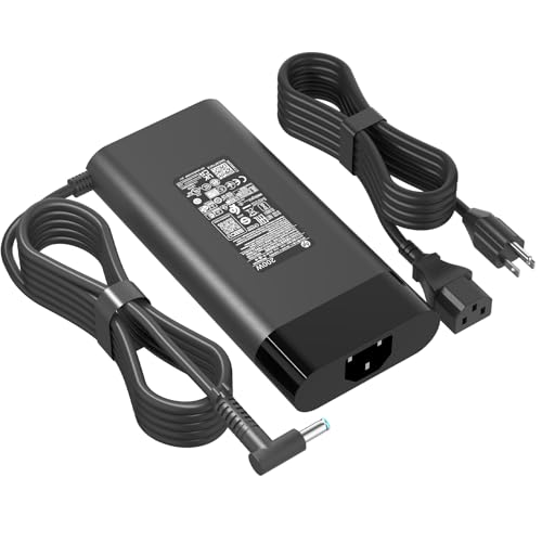 200W AC Charger Fit for HP Omen Pavilion 15 16 17 Victus 15 16 Zbook 15 17 ZBook Fury Create Studio Envy 15 2020 TPN-DA10 L00818-850 ADP-200HB B TPN-LA21 TPN-LA20 Gaming Laptop Power Adapter Supply -  Hadepa