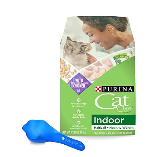 Purina Cat Chow Indoor Dry Cat Food Bundle | Includes 1 Bag of Purina Indoor Dry Cat Food Chicken Flavor (6.3LB) | Plus Paw-Shaped Food Scoop!