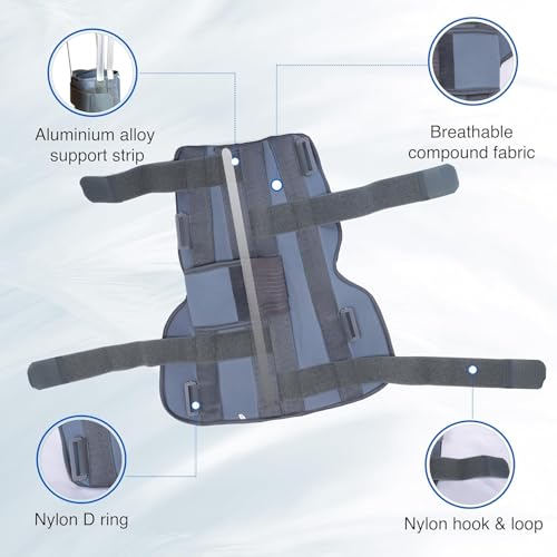 Image of Knee Immobilizer Brace for Knee support for dislocation injuries ligament tear wraparound knee stabilizer splint for men & women (SMALL)