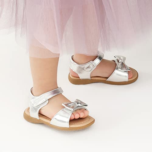 Image of DREAM PAIRS Girls Sandals Fashion Bow Summer Shoes for Toddler /Little Kid
