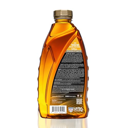 Image of 4T 15W-50 Full Synthetic Motorcycle Oil API SN JASO MA2-15W50 motor oil, 6 Quarts (Pack of 2)
