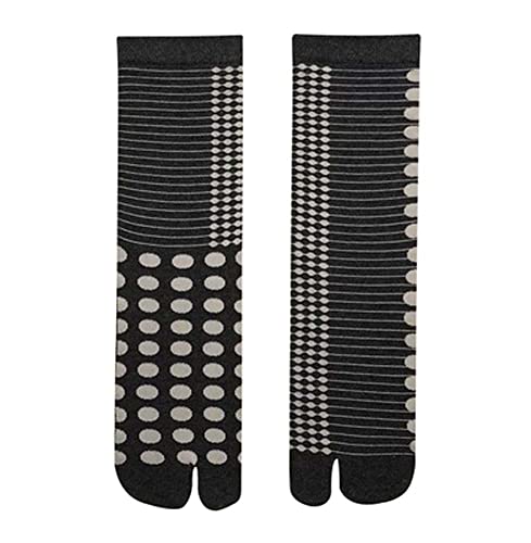 Black Temptation Flip-Flop Socks Japanese Tabi Socks Chaussettes colorées à Bout Fendu #36 Cover