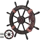 Décoration de gouvernail : le design du gouvernail de ce navire est unique et attrayant, une décoration murale méditerranéenne pour la maison