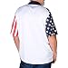 Men's Performance American Flag Polo Shirt | Pull-On Closure American Flag Golf Shirt | USA 4th of July Golf Shirts for Men in Medium
