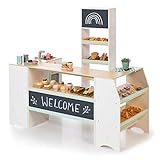 Gewicht in kg: 16,3 MUSTERKIND Kaufladen Avena weiß/Natur/Mint aus Holz - Kaufmannsladen für Kinder