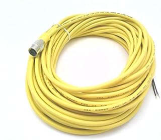 RADWELL VERIFIED SUBSTITUTE 7000-12221-0142000-SUB M12, PVC, Yellow, Cord Set, 20M, Female Straight, 4-Pole, Substitute for Murr ELEKTRONIK 7000-12221-0142000