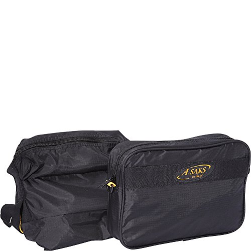 A.Saks Folding Carry-On Duffel with Pouch Size: 22"4