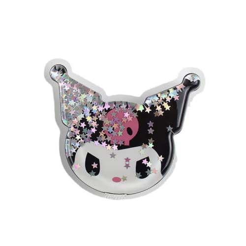 Image of Cute Anime Mobile Holder Grip Stand for Phones Selfie Holder for Smartphones, Designed for Kids and Teens. [ Gel Inside ]-(Model -Kuromi Face)