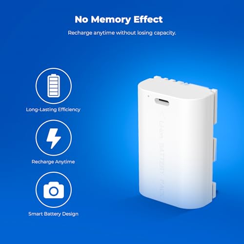 Image of Digitek Platinum (LP-E6 Type C) 3000mAh Power Li-ion Battery for Canon Cameras with Type-C Charging Cable, for Canon XC10, XC15, EOS 60D-90D, 5D Series, 6D Series, 7D Series, and EOS R /RA /R5 /R6 /R7