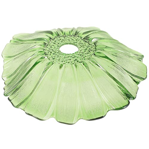 Image of OSALADI Glass Flower Lamp Shade for Pendant and Ceiling Lights Elegant Decorative Shade for Living Room and Kitchen Easy to Install Chic Design
