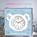 Roymnie Wall Clock for Kids Learning to Tell Time Easily Non Ticking Battery Operated Kids Teaching Clock Silent Colorful Teaching Time Clock Decorative for Kids Room Classroom School (8 Inch)