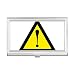 Warning Symbol Yellow Black Safe Triangle Business Card Holder Case Pocket Box Wallet