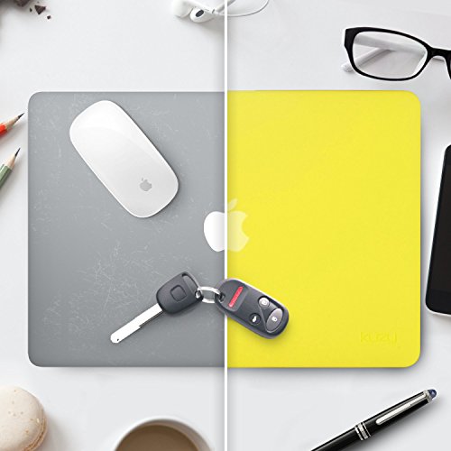 Kuzy MacBook Air 13 inch Case A1466 A1369 for Older Version 2017 2016 2015 Soft Touch Hard Shell Cover Compatible with Apple MacBook Air 13.3 inch, Yellow