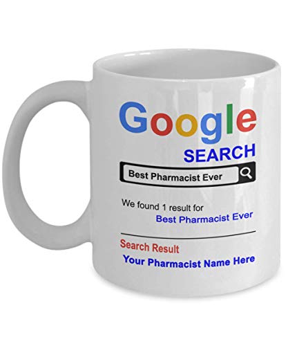 SpreadPassion Personalized Pharmacist Coffee Mug - Gifts for Pharmacist - Pharmacist Custom Mug - Pharmacist Birthday Anniversary Christmas Gift Idea- 11oz Coffee Cup