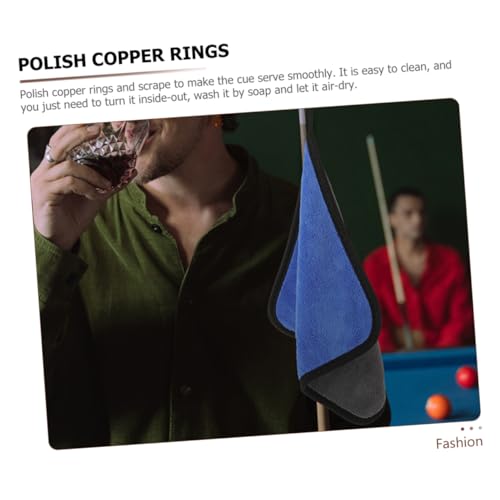 Toddmomy 5pcs Pole Cloth Towel Professional Pools Cue Shaft Polisher Pool Stick Shaft Cleaner Billiard Pole Cleaner Accessories Cleaning Cloth Billiards Coral Fleece