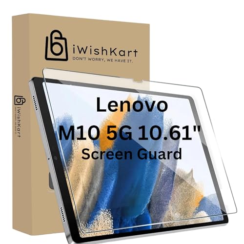 Image of Compatible with Lenovo M10 5G X360 10.61 Inch Tempered Glass Screen Protector Guard Full Screen Coverage Edge to Edge with Easy Installation kit | Anti-Scratch & Smudge Proof.