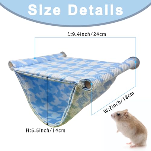 Image of Guinea Pig Hammock Bed Hamster Summer Bedding House Rat Hideout Cave Hut Bird Hanging Swing Stand Perch Small Pet Nest Cage Toy for Chinchilla Hedgehog Ferret Sleeping